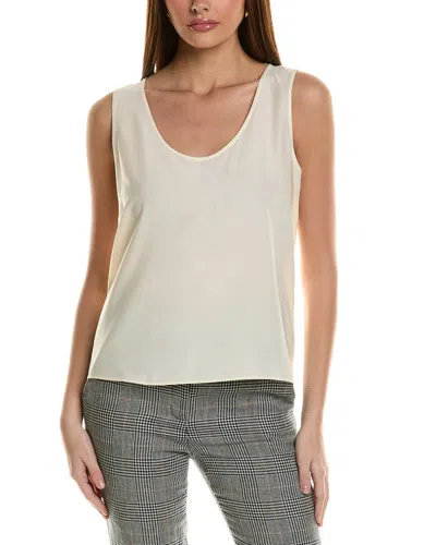 St John Liquid Satin Tank Top In White