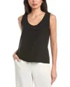 St John St. John Scoop Neck Silk-blend Shell