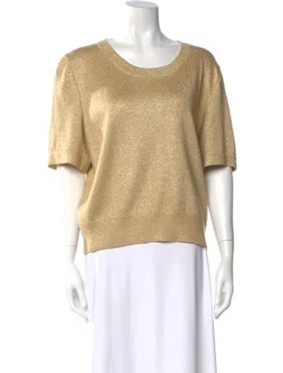 Pre-owned St John Scoop Neck Sweater
