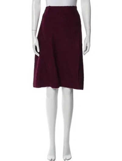 Pre-owned St John Sequin Embellishments Knee-length Skirt In Pink