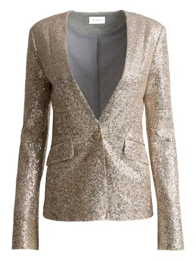 St John Sequin Jacket In Neutral