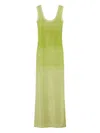 St John Sequin Knit Gown In Green