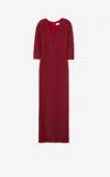 St John Sequin Lurex V-neck Dress In Hard