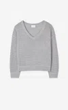 St John Sequin Mesh Knit Sweater In Sv00
