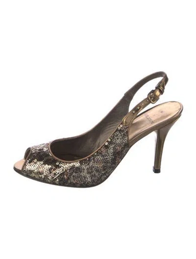 Pre-owned St John Sequins Slingback Pumps