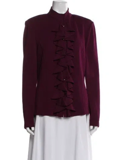 Pre-owned St John Set In Burgundy