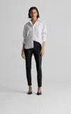 St John Sharon Blouse In Cotton Poplin