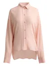 St John Sharon Long-sleeves Blouse In Pink