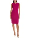 St John St. John Engineered Sheath Dress In Pink