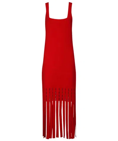 St John Sheath Dress In Red