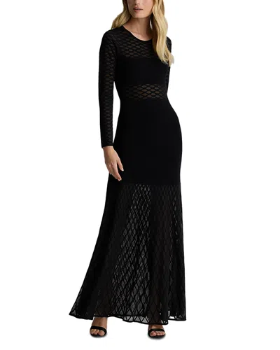 ST JOHN SHEER TREILLIS KNIT GOWN