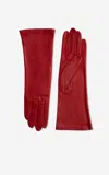 St John Short Leather Gloves In Rd00