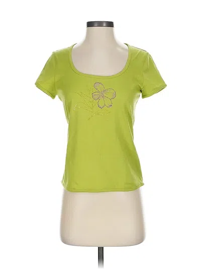 Pre-owned St John Short Sleeve T-shirt In Green