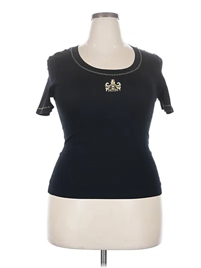 Pre-owned St John Short Sleeve T-shirt In Black