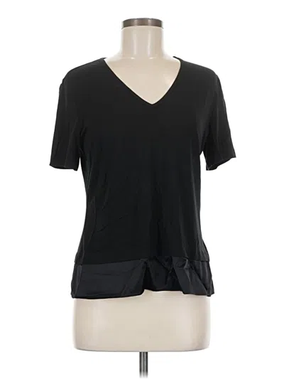 Pre-owned St John Short Sleeve T-shirt In Black