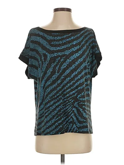 Pre-owned St John Short Sleeve T-shirt In Blue