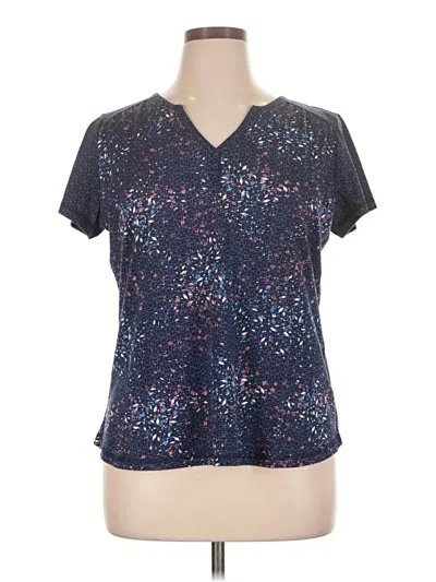 Pre-owned St John Short Sleeve T-shirt In Blue