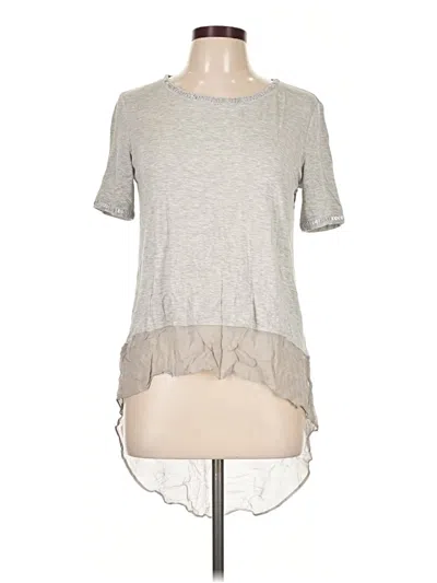 Pre-owned St John Short Sleeve T-shirt In Gray