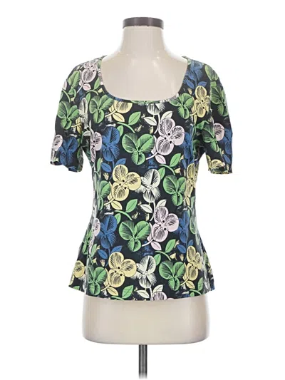 Pre-owned St John Short Sleeve T-shirt In Green