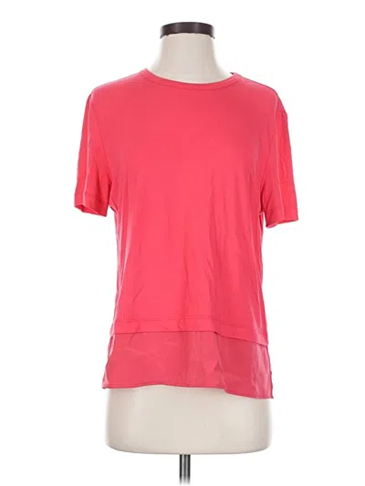 Pre-owned St John Short Sleeve T-shirt In Pink