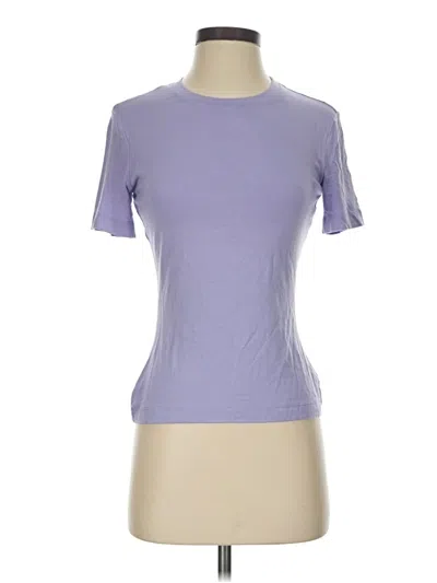 Pre-owned St John Short Sleeve T-shirt In Purple