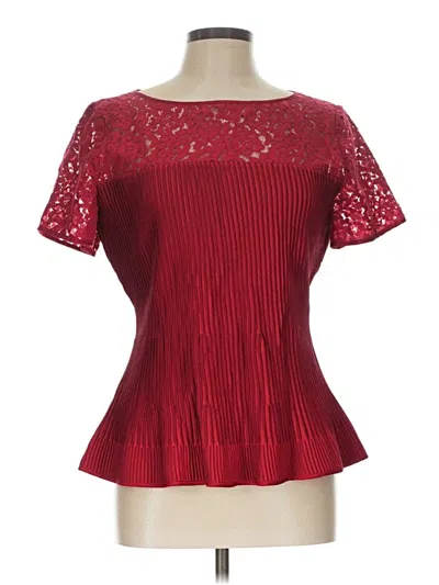 Pre-owned St John Short Sleeve T-shirt In Red