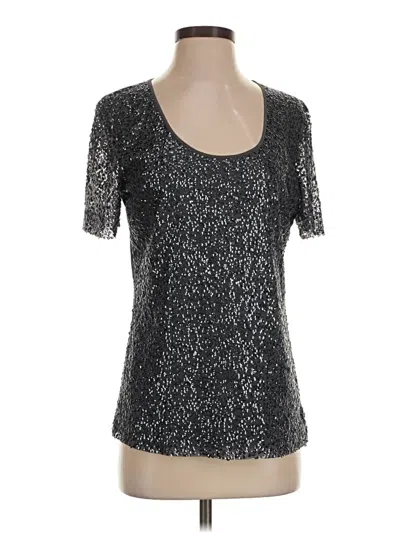 Pre-owned St John Short Sleeve T-shirt In Silver