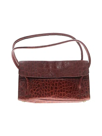 Pre-owned St John Shoulder Bag In Burgundy
