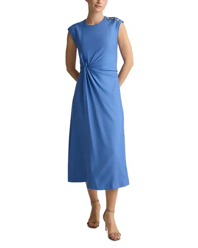 St John Silk & Wool Suiting Dress In Multi