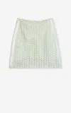 St John Silk Crepe De Chine Shell In Green