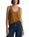 St John Silk Crepe Top In Brown