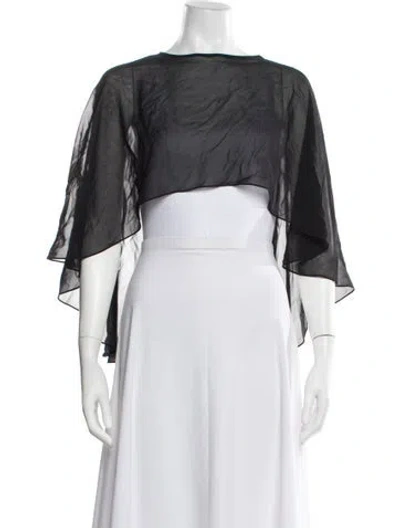 Pre-owned St John Silk Jacket In Black