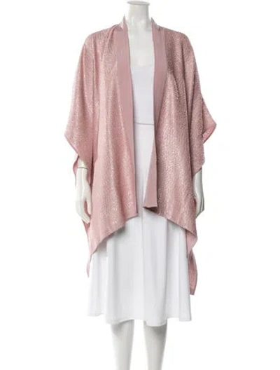 Pre-owned St John Silk Jacket In Pink