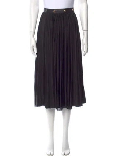 Pre-owned St John Silk Knee-length Skirt In Black