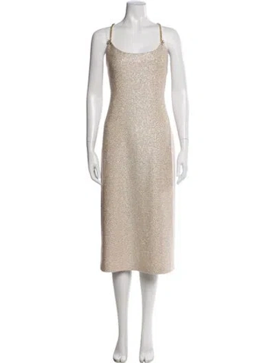 Pre-owned St John Silk Long Dress