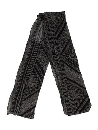 Pre-owned St John Silk Printed Scarf In Multi