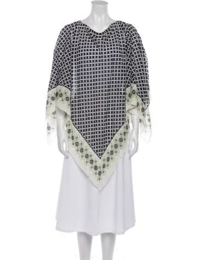 Pre-owned St John Silk Printed Shawl