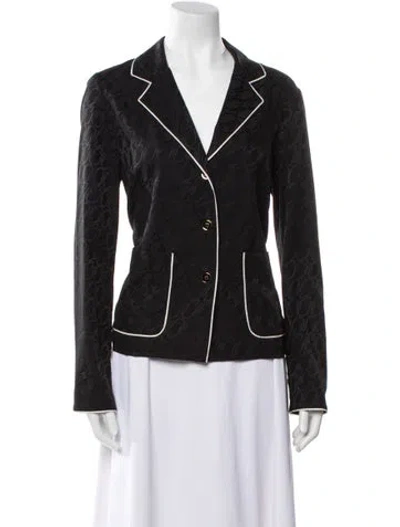 Pre-owned St John Silk Robe In Black