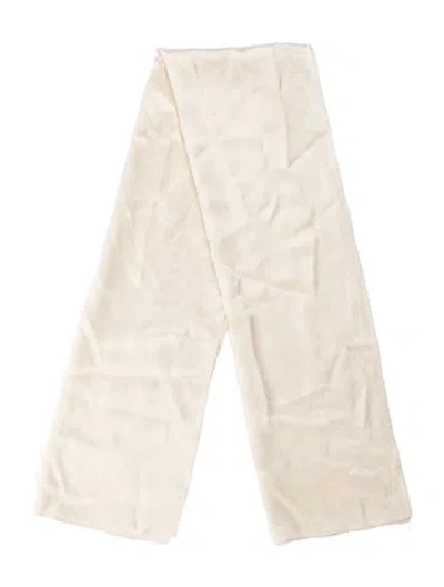 Pre-owned St John Silk Scarf In Neutral