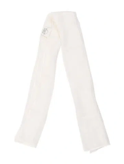 Pre-owned St John Silk Scarf In Neutral