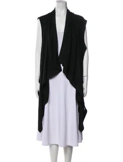 Pre-owned St John Silk Vest In Black