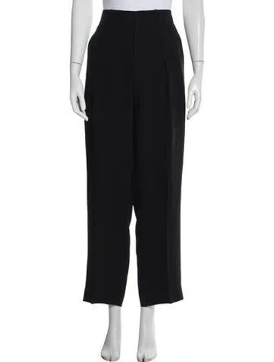 Pre-owned St John Silk Wide Leg Pants In Multi
