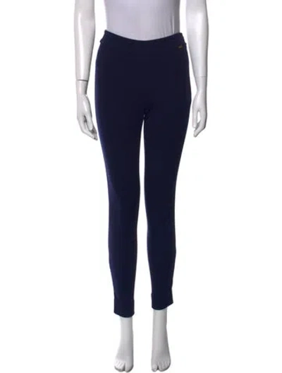 Pre-owned St John Skinny Leg Pants In Blue