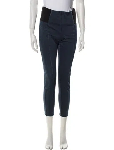Pre-owned St John Skinny Leg Pants In Blue
