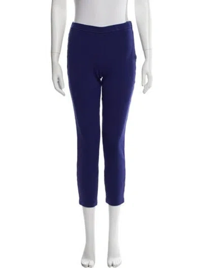Pre-owned St John Skinny Leg Pants In Blue