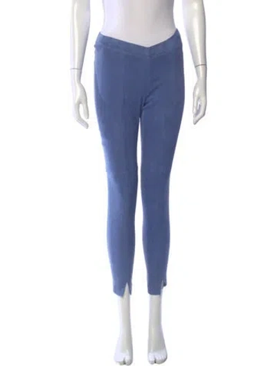 Pre-owned St John Skinny Leg Pants In Blue