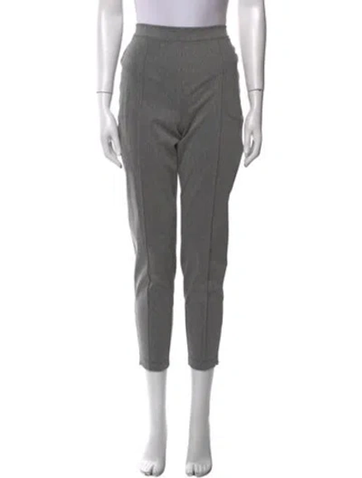 Pre-owned St John Skinny Leg Pants In Gray