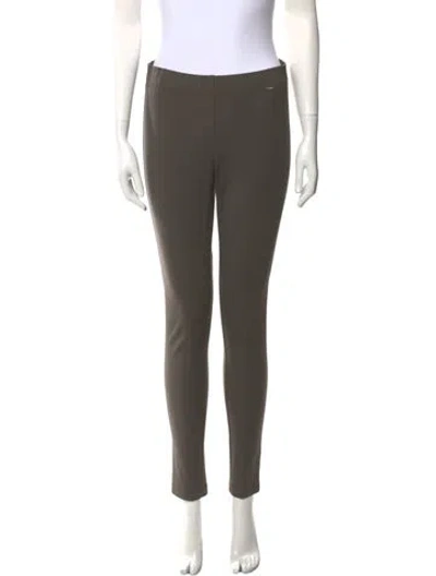 Pre-owned St John Skinny Leg Pants In Gray