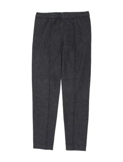 Pre-owned St John Skinny Leg Pants In Gray