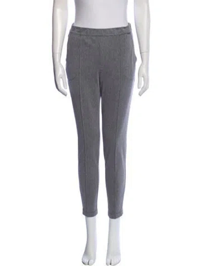 Pre-owned St John Skinny Leg Pants In Gray